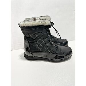 Sporto Women's Jenny Closed Toe‎ Lace Up Cold Weather Ankle Boots Black Size 7